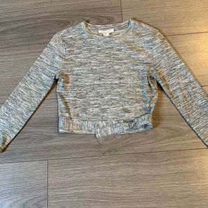 Grey crop top sweater